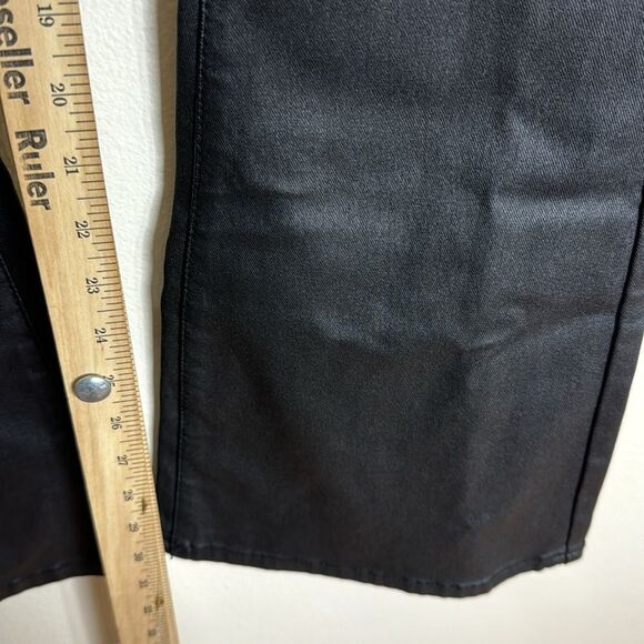 Edikted Luna Faux Leather Flare Jeans size medium ladies cool retro - Picture 7 of 14